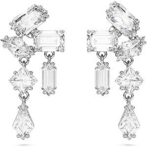 Swarovski Mesmera Drop Earrings, White Crystals in a Rhodium Plated Setting, from the Mesmera Collection Swarovski Mesmera Drop Earrings, White Crystals in a Rhodium Plated Setting, from the Mesmera Collection