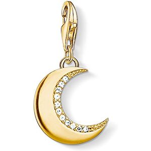 Thomas Sabo Women Charm Pendant Protective Moon Charm Club 925 Sterling Silver 1500-414-14 Thomas Sabo Women Charm Pendant Protective Moon Charm Club 925 Sterling Silver 1500-414-14