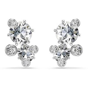 Swarovski Constella Pierced Earrings, White, Rhodium plated Swarovski Constella Pierced Earrings, White, Rhodium plated