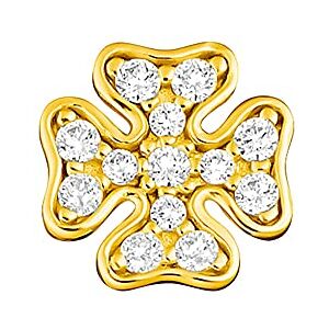 Thomas Sabo Women Single Stud Earring Cloverleaf 925 Sterling Silver Thomas Sabo Women Single Stud Earring Cloverleaf 925 Sterling Silver