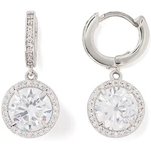 Kate Spade New York Something Sparkly Spade Huggies (Clear/Silver) Kate Spade New York Something Sparkly Spade Huggies (Clear/Silver)