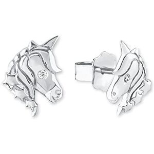 s.Oliver Stud earrings Ear jewelry, with Zirconia synth., 0,9 cm, Silver, Unicorn, Comes in jewelry gift box, 2018519 s.Oliver Stud earrings Ear jewelry, with Zirconia synth., 0,9 cm, Silver, Unicorn, Comes in jewelry gift box, 2018519