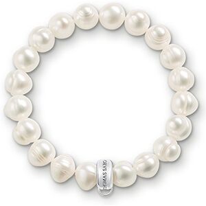 Thomas Sabo Women Charm Bracelet Freshwater Pearl Charm Club 925 Sterling Silver X0041-082-14 Thomas Sabo Women Charm Bracelet Freshwater Pearl Charm Club 925 Sterling Silver X0041-082-14