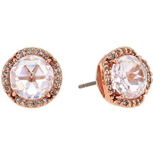 Kate Spade New York pave round large studs, Clear/Rose Gold Kate Spade New York pave round large studs, Clear/Rose Gold