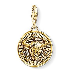 Thomas Sabo Women Charm Pendant Zodiac Sign Taurus Charm Club 925 Sterling Silver 1653-414-39 Thomas Sabo Women Charm Pendant Zodiac Sign Taurus Charm Club 925 Sterling Silver 1653-414-39