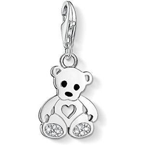 Thomas Sabo Women Charm Pendant Teddy Bear Charm Club 925 Sterling Silver 1119-041-14 Thomas Sabo Women Charm Pendant Teddy Bear Charm Club 925 Sterling Silver 1119-041-14