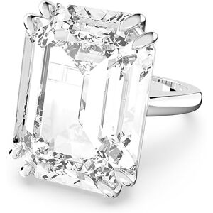 Swarovski Mesmera cocktail ring, Octagon cut, White, Rhodium plated, 50 Swarovski Mesmera cocktail ring, Octagon cut, White, Rhodium plated, 50