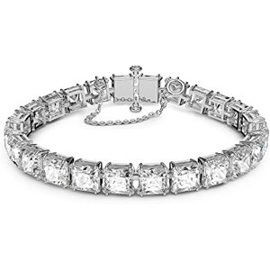 Swarovski Millenia Bracelet, Square Cut Clear Crystals in a Rhodium Plated Setting, from the Millenia Collection Swarovski Millenia Bracelet, Square Cut Clear Crystals in a Rhodium Plated Setting, from the Millenia Collection