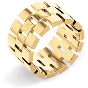 Calvin Klein Women's GEOMETRIC Collection Ring in Yellow Gold 35000325D Calvin Klein Women's GEOMETRIC Collection Ring in Yellow Gold 35000325D