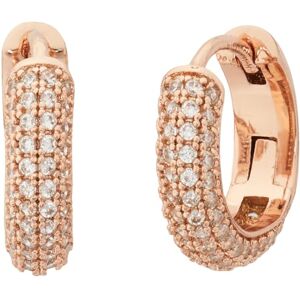 Kate Spade New York Pave Mini Huggies, Clear/Rose Kate Spade New York Pave Mini Huggies, Clear/Rose