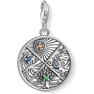 Thomas Sabo Women Charm Pendant 4 Elements Earth Water Air Fire Charm Club 925 Sterling Silver 1814-945-7 Thomas Sabo Women Charm Pendant 4 Elements Earth Water Air Fire Charm Club 925 Sterling Silver 1814-945-7