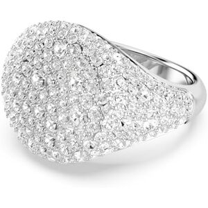 Swarovski Meteora cocktail ring, White, Rhodium plated Swarovski Meteora cocktail ring, White, Rhodium plated