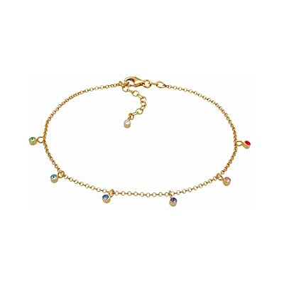 Elli Women's Anklet 22 cm length 925 Sterling Silver Elli Women's Anklet 22 cm length 925 Sterling Silver