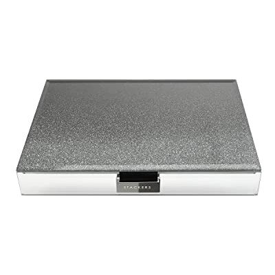 Stackers Graphite Glitter Glass Classic Jewellery Box Lid Stackers Graphite Glitter Glass Classic Jewellery Box Lid
