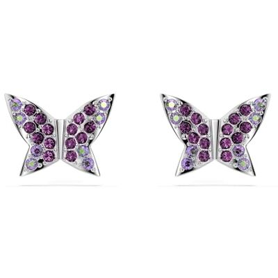 Swarovski Amazon Exclusive Idyllia Collection, Round Cut, Butterfly, Purple, Rhodium Plated Swarovski Amazon Exclusive Idyllia Collection, Round Cut, Butterfly, Purple, Rhodium Plated