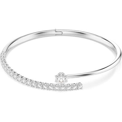 Swarovski Matrix Collection Bangle, Round Cut, White, Rhodium Plated Swarovski Matrix Collection Bangle, Round Cut, White, Rhodium Plated