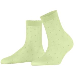 FALKE Women's Dot 15 DEN W So Sheer Patterned 1 Pair Socks, Green Lemon 7498, 5.5-8 FALKE Women's Dot 15 DEN W So Sheer Patterned 1 Pair Socks, Green Lemon 7498, 5.5-8
