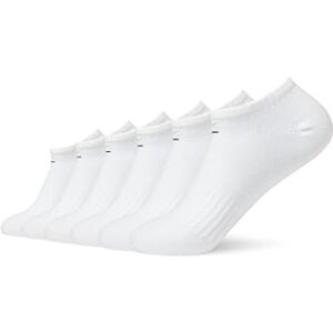Nike Men Everyday Lightweight No-Show Socks (6 Pair) White/Black, M Nike Men Everyday Lightweight No-Show Socks (6 Pair) White/Black, M