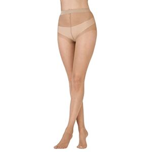 Pretty Polly Women's Naturals 8d Sandal Toe Tights, Beige (Nude), M-L UK Pretty Polly Women's Naturals 8d Sandal Toe Tights, Beige (Nude), M-L UK