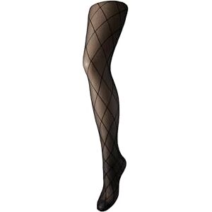 PIECES Women's Pcrabine Tights Noos Tights, Black/Detail: Check, S-M PIECES Women's Pcrabine Tights Noos Tights, Black/Detail: Check, S-M
