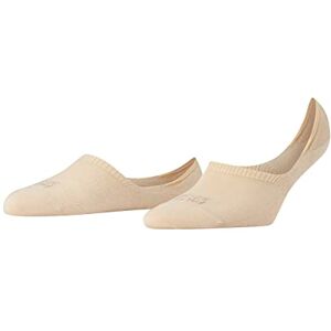 FALKE Women's Invisible Step High Cut W In Cotton No-Show Plain 1 Pair Liner Socks, Beige Cream 4011, 7-8 FALKE Women's Invisible Step High Cut W In Cotton No-Show Plain 1 Pair Liner Socks, Beige Cream 4011, 7-8