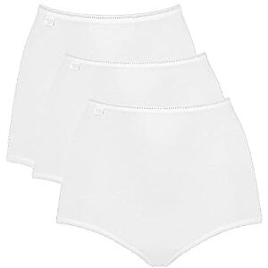 Sloggi Women's 24/7 Cotton Midi C3p Boxer Briefs, White, 12 UK Sloggi Women's 24/7 Cotton Midi C3p Boxer Briefs, White, 12 UK