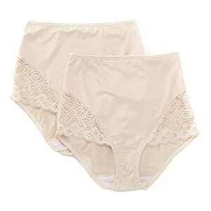 Bali Women's Firm Control Shapewear Brief with Lace DFX054 2-Pack beige XL Plus Bali Women's Firm Control Shapewear Brief with Lace DFX054 2-Pack beige XL Plus