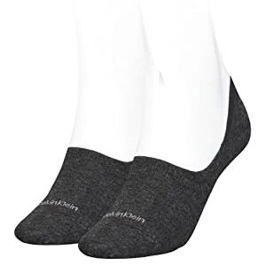 Calvin Klein womens Cotton Logo Women's No Show Socks 2 pack Footie, dark grey melange, 35/38 Calvin Klein womens Cotton Logo Women's No Show Socks 2 pack Footie, dark grey melange, 35/38