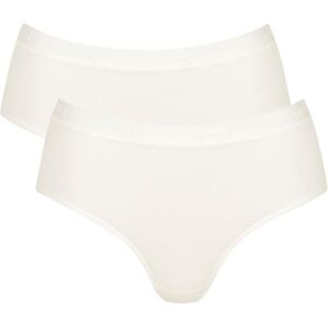 Sloggi Women's GO Casual Midi 2P Briefs, SILK WHITE, XL Sloggi Women's GO Casual Midi 2P Briefs, SILK WHITE, XL