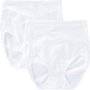 Bali Women's Shapewear Seamless Brief Ultra Control 2-Pack, 2 White, Medium Bali Women's Shapewear Seamless Brief Ultra Control 2-Pack, 2 White, Medium