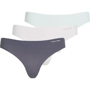 Calvin Klein Women's 3 Pack Thongs Underwear, Multicolor (Shark/Wind Chime/Moonlight Jade), L Calvin Klein Women's 3 Pack Thongs Underwear, Multicolor (Shark/Wind Chime/Moonlight Jade), L