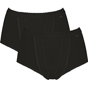 Sloggi Women Maxi 2 Pack Control Knickers, Black, 16 UK Sloggi Women Maxi 2 Pack Control Knickers, Black, 16 UK