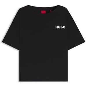 Hugo Boss Womens Unite T-Shirt Printed-Logo Pyjama T-Shirt in a Relaxed fit Black Hugo Boss Womens Unite T-Shirt Printed-Logo Pyjama T-Shirt in a Relaxed fit Black