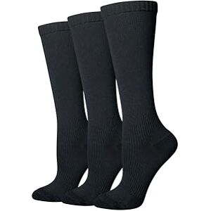Amazon Essentials Women's Knee High Non-Medical Compression Socks – Graduated, Over The Calf, 3 Pairs, Black, 5.5-10 Amazon Essentials Women's Knee High Non-Medical Compression Socks – Graduated, Over The Calf, 3 Pairs, Black, 5.5-10