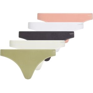 Calvin Klein Women’s 5 Pack Thongs, Multicolor (A Gry/Wht/L Pch/Gls Ylw/Ign Gry), M Calvin Klein Women’s 5 Pack Thongs, Multicolor (A Gry/Wht/L Pch/Gls Ylw/Ign Gry), M