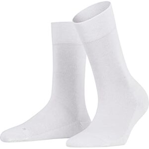 FALKE Women's Sensitive London W So Cotton With Soft Tops 1 Pair Socks, White 2000, 5.5-8 FALKE Women's Sensitive London W So Cotton With Soft Tops 1 Pair Socks, White 2000, 5.5-8