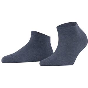 FALKE Women's Family W Sn Sustainable Cotton Low-Cut Plain 1 Pair Trainer Socks, Blue Dark Melange 6688, 2.5-5 FALKE Women's Family W Sn Sustainable Cotton Low-Cut Plain 1 Pair Trainer Socks, Blue Dark Melange 6688, 2.5-5