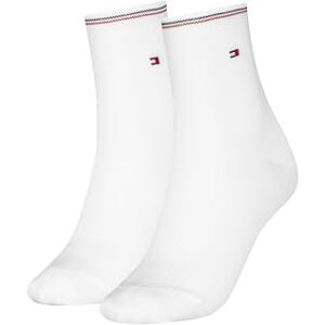 Tommy Hilfiger Women's Shine Short Sock, White, 35-38 Tommy Hilfiger Women's Shine Short Sock, White, 35-38