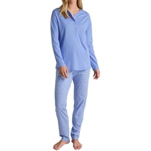 Calida Daylight Dreams Women's Long Pyjamas 100% Cotton Breathable and Climate Regulating, Hydrangea Blue, 36-38 Calida Daylight Dreams Women's Long Pyjamas 100% Cotton Breathable and Climate Regulating, Hydrangea Blue, 36-38