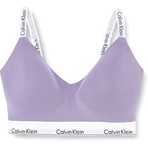 Calvin Klein Women Light Lined Bralette Soft Moulded Cups, Purple (Splash of Grape), M Calvin Klein Women Light Lined Bralette Soft Moulded Cups, Purple (Splash of Grape), M
