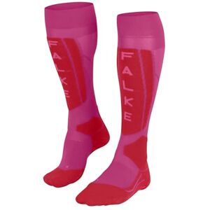 FALKE Women's SK5 Expert W Kh Silk Functional Yarn Warm Thin 1 Pair Skiing Socks, Purple Lipstick Pink 8528 Trend, 4-5 FALKE Women's SK5 Expert W Kh Silk Functional Yarn Warm Thin 1 Pair Skiing Socks, Purple Lipstick Pink 8528 Trend, 4-5
