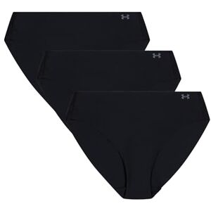 Under Armour Women's 3-Pack Pure Stretch No Show Bikini Underwear – Seamless Invisible Fit, No VPL, Ultra-Soft, All-Day Comfort Black XL Under Armour Women's 3-Pack Pure Stretch No Show Bikini Underwear – Seamless Invisible Fit, No VPL, Ultra-Soft, All-Day Comfort Black XL