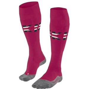 FALKE Women's SK4 Advanced W KH Wool Functional Yarn Warm Thin 1 Pair Skiing Socks, Red (Red 8644) stripes, 5.5-6.5 FALKE Women's SK4 Advanced W KH Wool Functional Yarn Warm Thin 1 Pair Skiing Socks, Red (Red 8644) stripes, 5.5-6.5