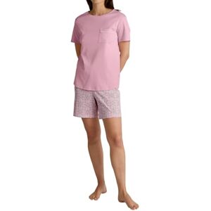 Calida Sweet Dreams Women's Short Pyjamas 100% Cotton Trousers with Fabric Covered Elastic Waistband, Cherry Blossom, 40-42 Calida Sweet Dreams Women's Short Pyjamas 100% Cotton Trousers with Fabric Covered Elastic Waistband, Cherry Blossom, 40-42