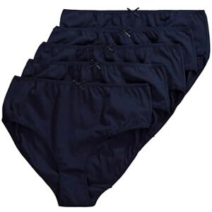 Ulla Popken Women's Slips, 5er-Pack Briefs, Nachtblau, Midnight Blue Ulla Popken Women's Slips, 5er-Pack Briefs, Nachtblau, Midnight Blue