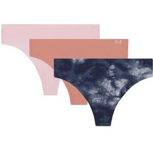 Under Armour Women's 3-Pack Pure Stretch No Show Thong Underwear, All-Day Comfort & Ultra-Soft Fit, Canyon Pink, XL Under Armour Women's 3-Pack Pure Stretch No Show Thong Underwear, All-Day Comfort & Ultra-Soft Fit, Canyon Pink, XL