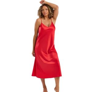 Indigo Sky Women's Samsara Long Satin Chemise Nightdress, Rococo, 12-14 Indigo Sky Women's Samsara Long Satin Chemise Nightdress, Rococo, 12-14