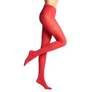 FALKE Women's Pure Matt 50 DEN W Ti Semi-Opaque Plain 1 Pair Tights, Red Scarlet 8228, L FALKE Women's Pure Matt 50 DEN W Ti Semi-Opaque Plain 1 Pair Tights, Red Scarlet 8228, L