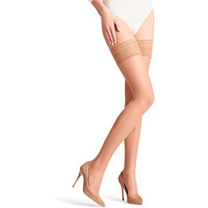 FALKE Women's Seidenglatt 15 DEN W Stu Sheer Plain 1 Pair Stay-Ups, Skin colour Powder 4169, M FALKE Women's Seidenglatt 15 DEN W Stu Sheer Plain 1 Pair Stay-Ups, Skin colour Powder 4169, M