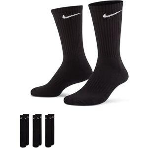 Nike Unisex's U NK EVERYDAY CUSH CREW 3PR Socks, Black/(White), M Nike Unisex's U NK EVERYDAY CUSH CREW 3PR Socks, Black/(White), M